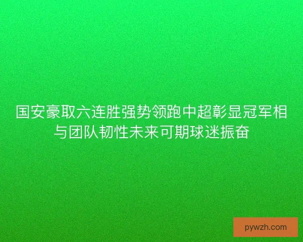 国安豪取六连胜强势领跑中超彰显冠军相与团队韧性未来可期球迷振奋